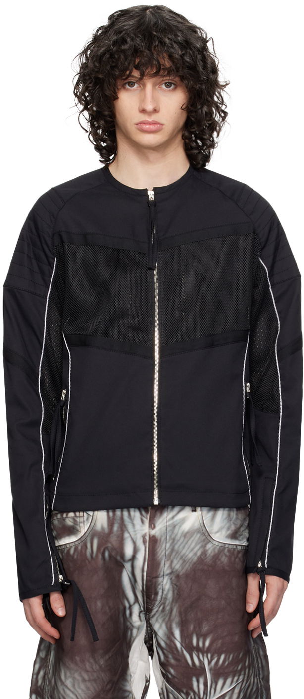 Jakke Kanghyuk Lock Stitch Jacket Sort | PE24SSJK03