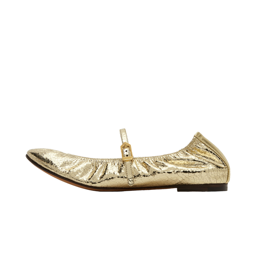 Sneakers og sko LANVIN Mary Jane Ballerina Flats Metalisk | FW-BAMB05-CRCA-H24