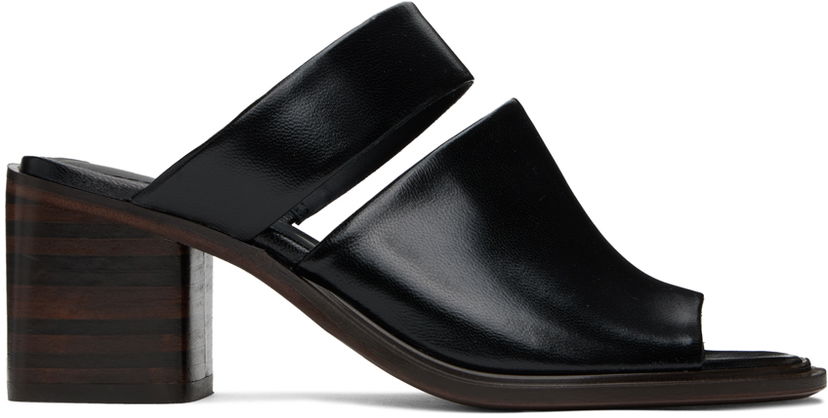 Sneakers og sko LEMAIRE Double Strap Mules Sort | FO0106 LL0077