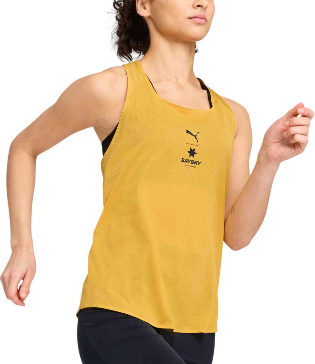 Tanktop Puma Saysky Women's Running Tank Top Gul | 526838-62, 0