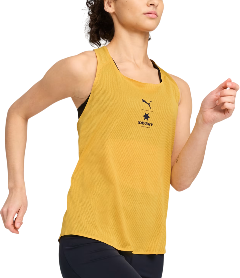 Tanktop Puma Saysky Women's Running Tank Top Gul | 526838-62