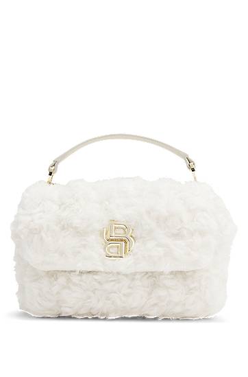 Skuldertaske BOSS Teddy Shoulder Bag with Top Handle Hvid | 50552195, 0