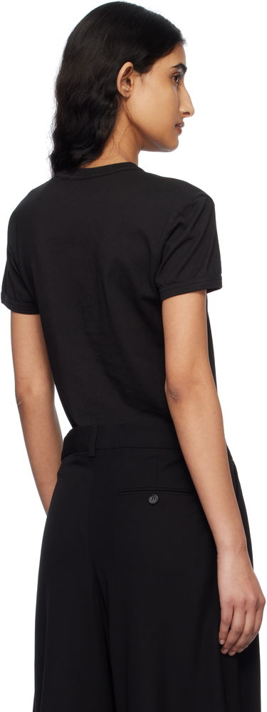 T-shirt Acne Studios Acne Studios Fitted T-Shirt With Logo Sort | AL0457-, 2
