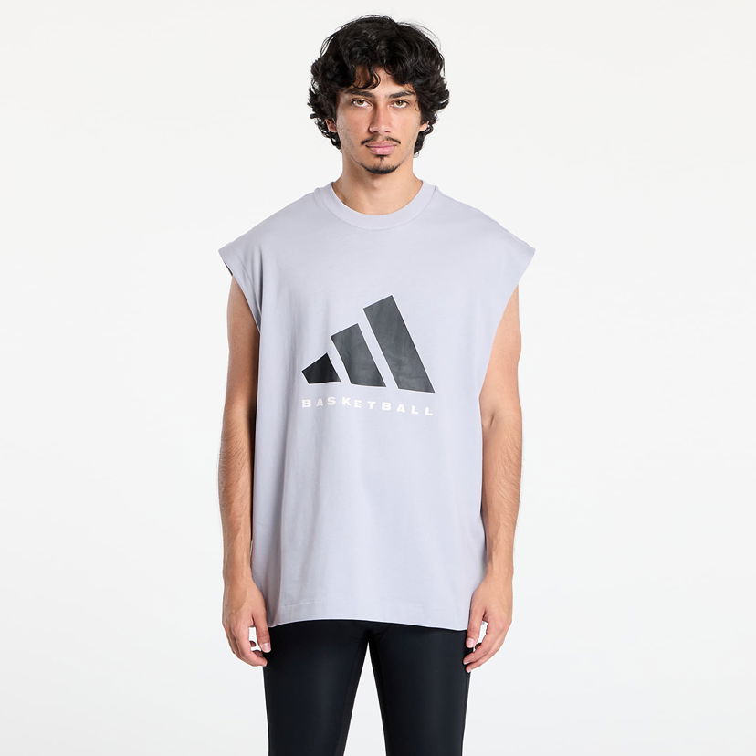 Tanktop adidas Performance Adidas Basketball Sleeveless T-Shirt Grå | JN3973