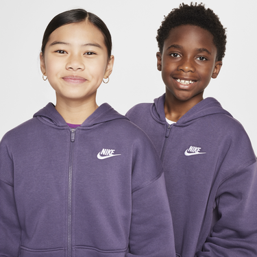 Sweatshirt Nike Nike Sportswear Club Fleece Full-Zip Hoodie Lilla | FD2931-573, 2