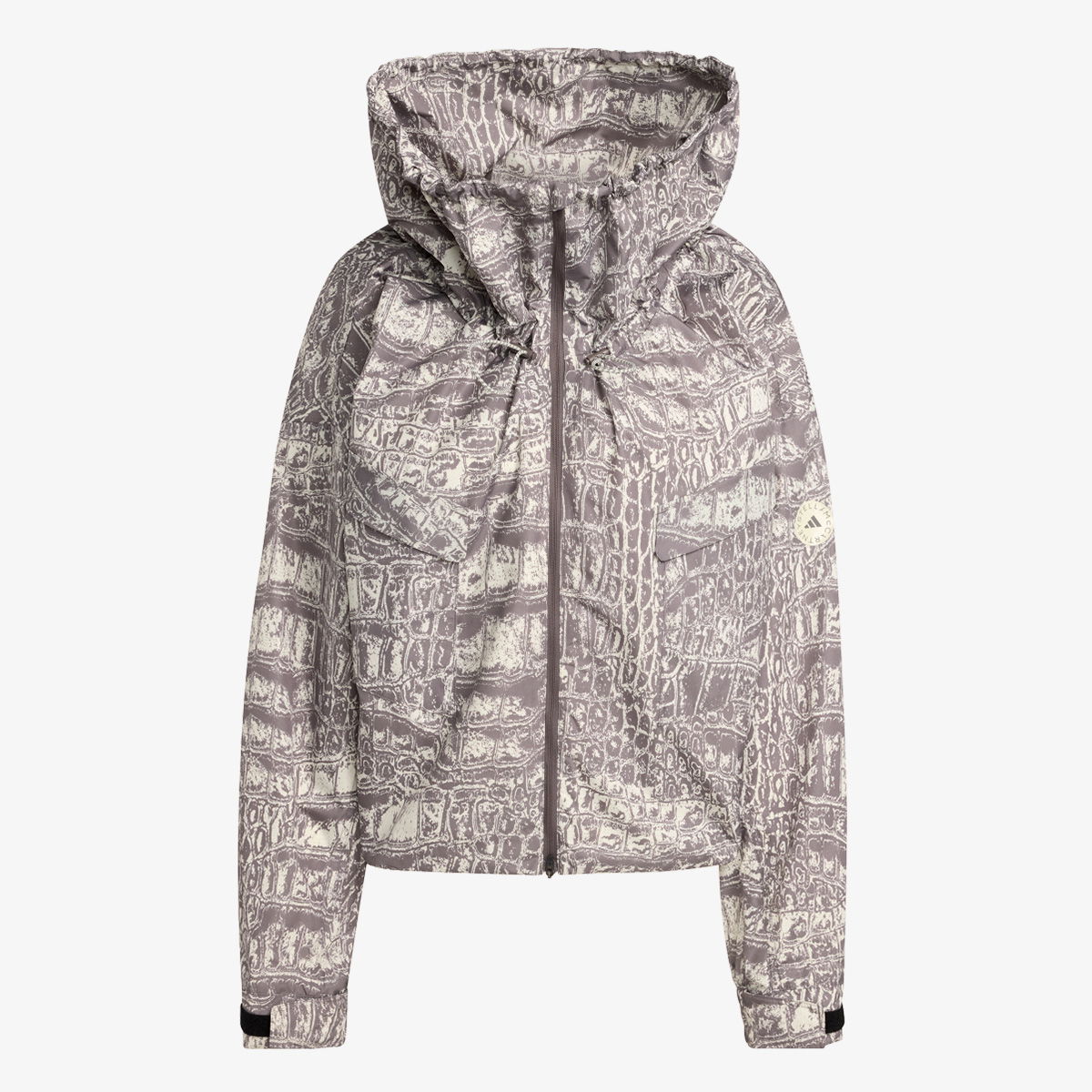 Jakke adidas Originals aSMC Croc-Print Hooded Jacket Grå | JX9360, 0