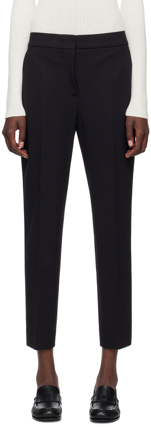 Bukser Max Mara Max Mara Women's Slim Fit Dress Trousers Sort | 2421786021