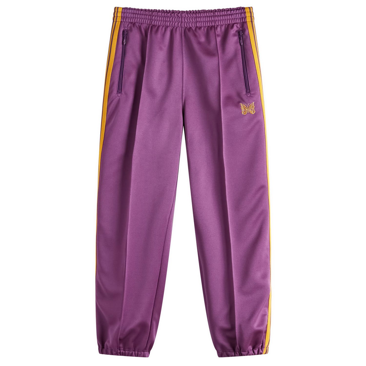 Joggingbukser Needles Needles Poly Smooth Zipped Track Pants, Size Large Lilla | QV310-C, 1