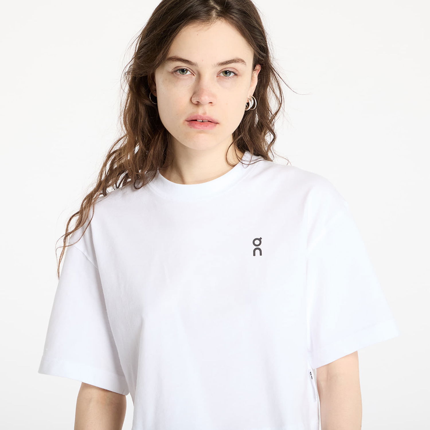 Crop top On Running Club Boxy Cropped T-Shirt Hvid | 1WF11120069 W, 1