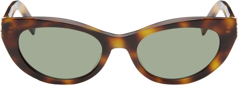 Solbriller Saint Laurent Tortoiseshell SL M115 Sunglasses Brun | SL M115-003