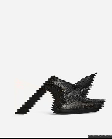 Tilbehør Martine Rose Square Toe Chain Loafer Mules Sort | 1065LE01710, 1