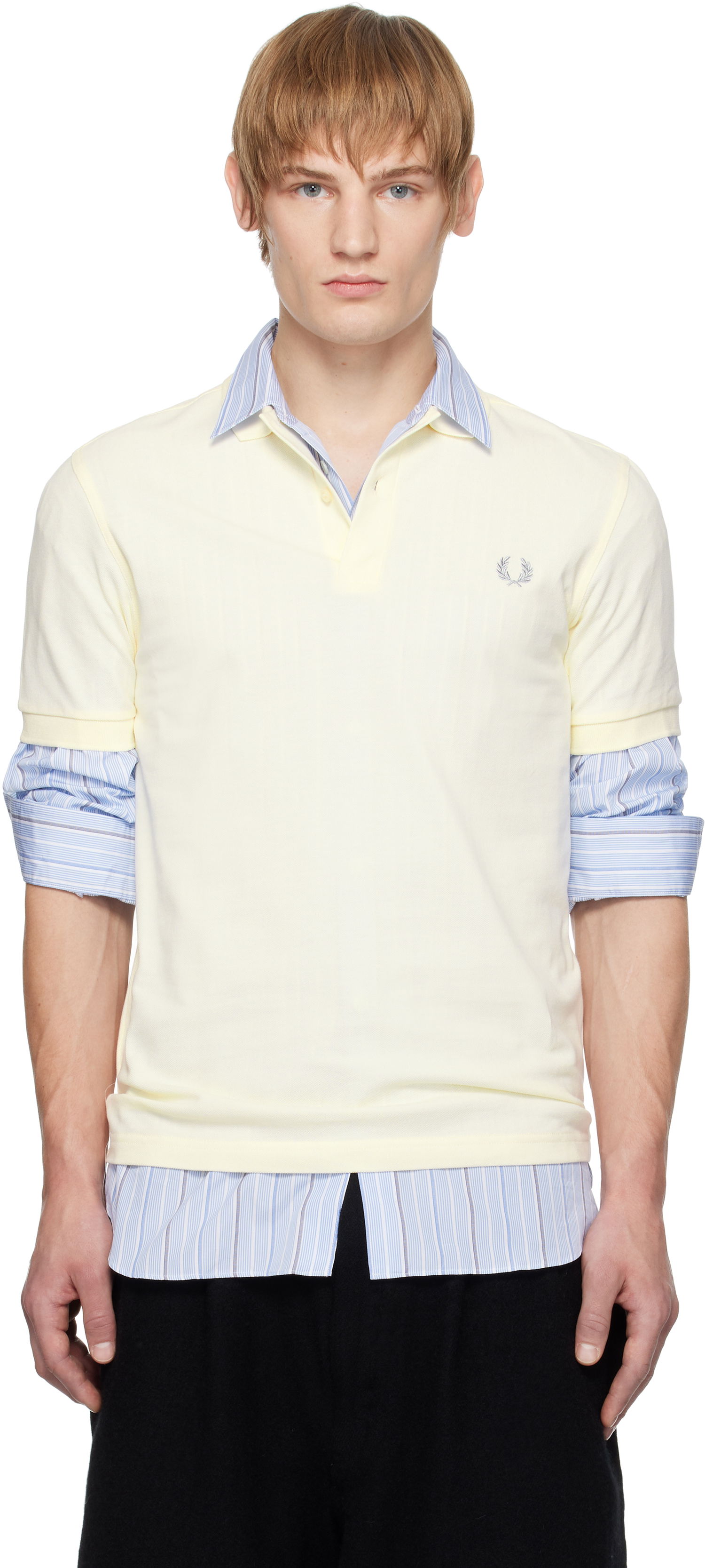 Polo skjorte Comme des Garçons Shirt 'Freedom Is Energy' Polo Gul | FN-T501B-W24, 0