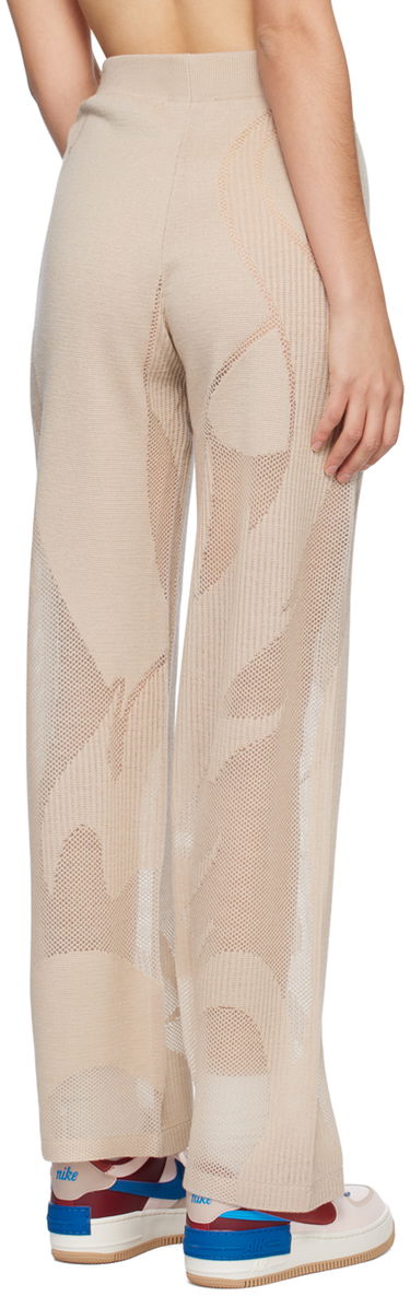 Bukser Feng Chen Wang Feng Chen Wang Phoenix Knitted Trousers Beige | FUS15KT04, 2