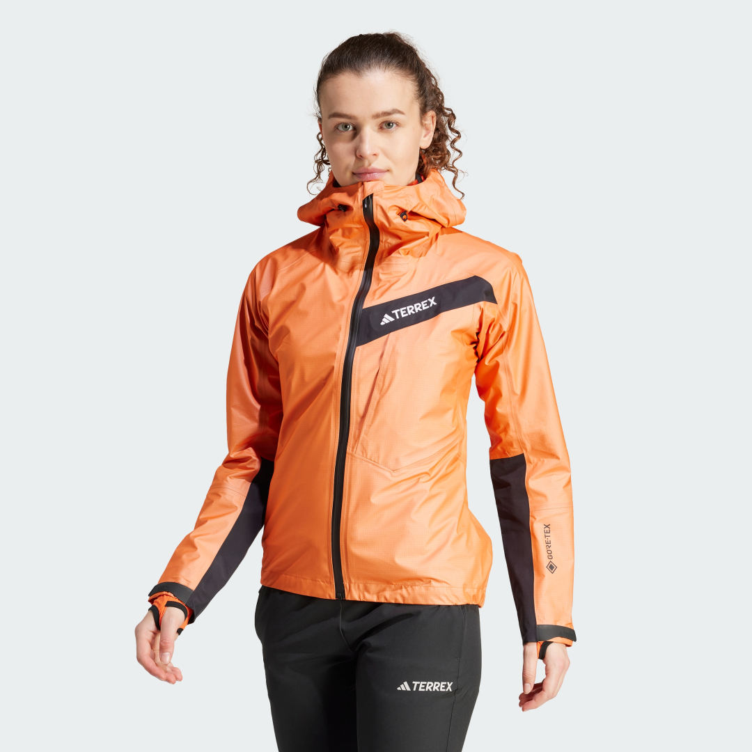 Jakke adidas Performance adidas TERREX Terrex Techrock Light GORE-TEX Active Rain Orange | IK5676, 0