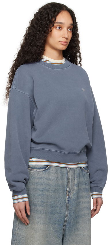 Sweater ERL ERL Crewneck Sweatshirt Blå | ERL10T027, 4