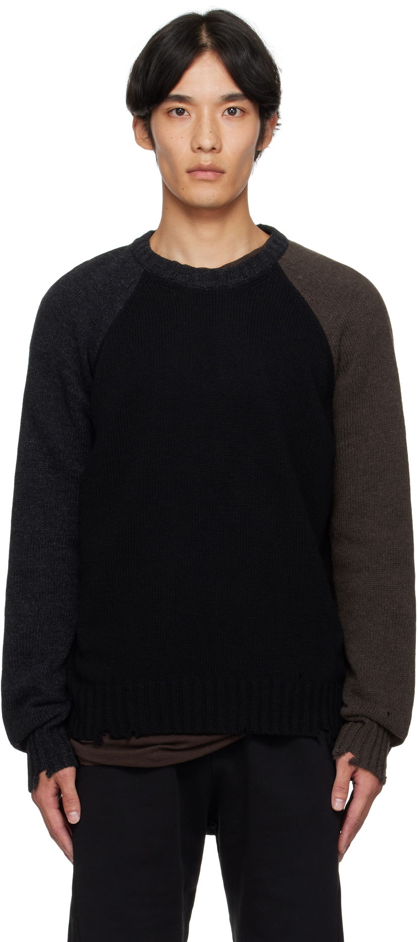 Sweater Maison Margiela MM6 Maison Margiela Crewneck Sweater Sort | SH2HL0028 M13160