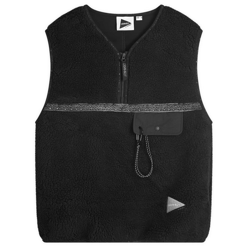 Vest GRAMICCI And Wander x Tape Fleece Vest Black Sort | GUJ4-F3006-M-BLK