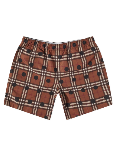 Badetøj Burberry Guildes Polka Dot Check Swim Short Brun | 8068990