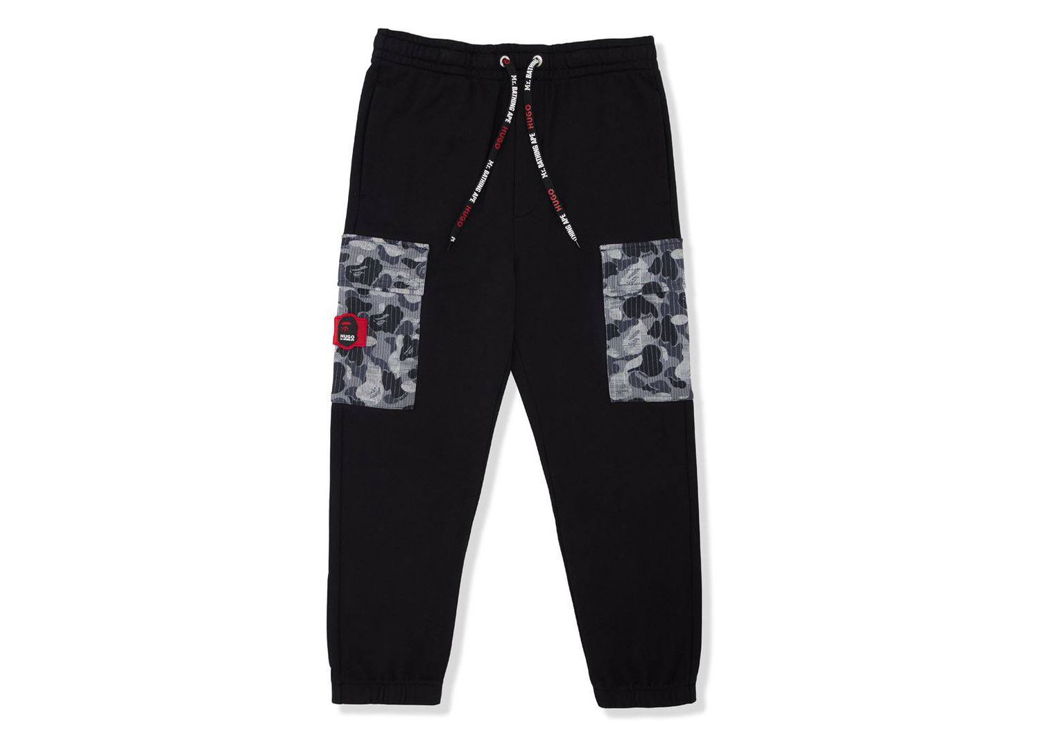 Joggingbukser BAPE BAPE x Hugo Camo Sweatpants Black Sort | 7I23-152-901, 0