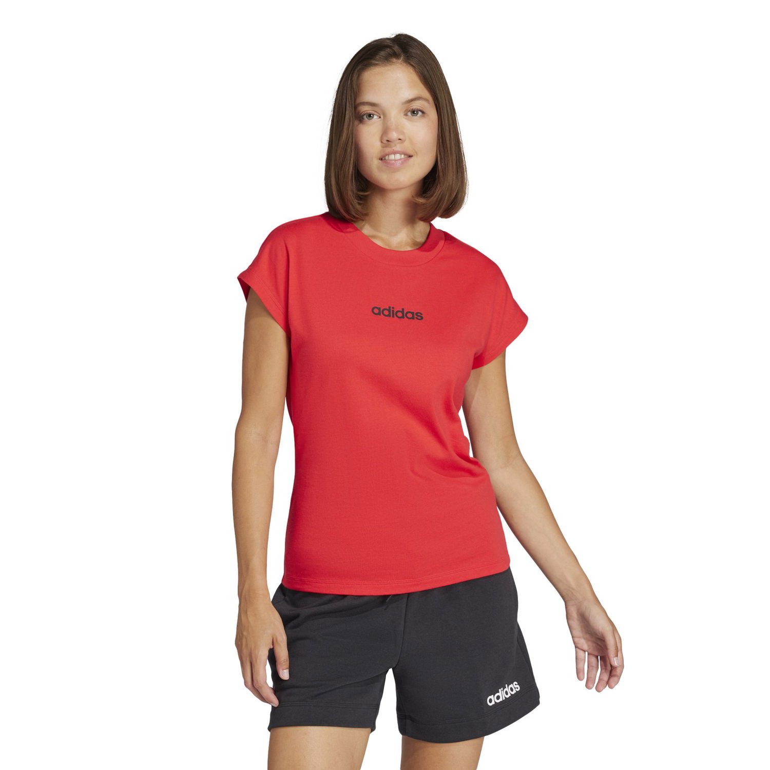 T-shirt adidas Performance Linear Short Sleeve T-Shirt Rød | JG8661, 1