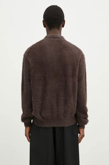 Sweater thisisneverthat thisisneverthat SCT-Logo Shaggy Knit Polo Brun | TN243KKNPK08, 2