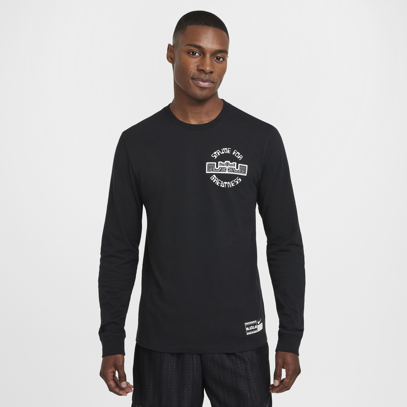 T-shirt Nike Max90 LeBron Long Sleeve T-Shirt Sort | HF6191-010