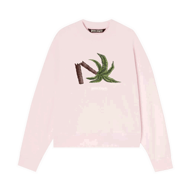 Sweater Palm Angels Broken Palm Crewneck Lyserød | PMBA026S22FLE0133055, 0