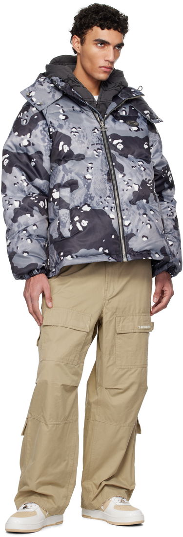 Puffer jakke AAPE by A Bathing Ape AAPE by A Bathing Ape Aape 29.5 Main Camo Down Jacket Grå | AAPDNM7666XXNBKG, 3