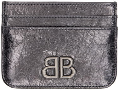 Tegnebog Balenciaga Monaco Metallized Card Holder Sort | 765463 2AAYQ, 0