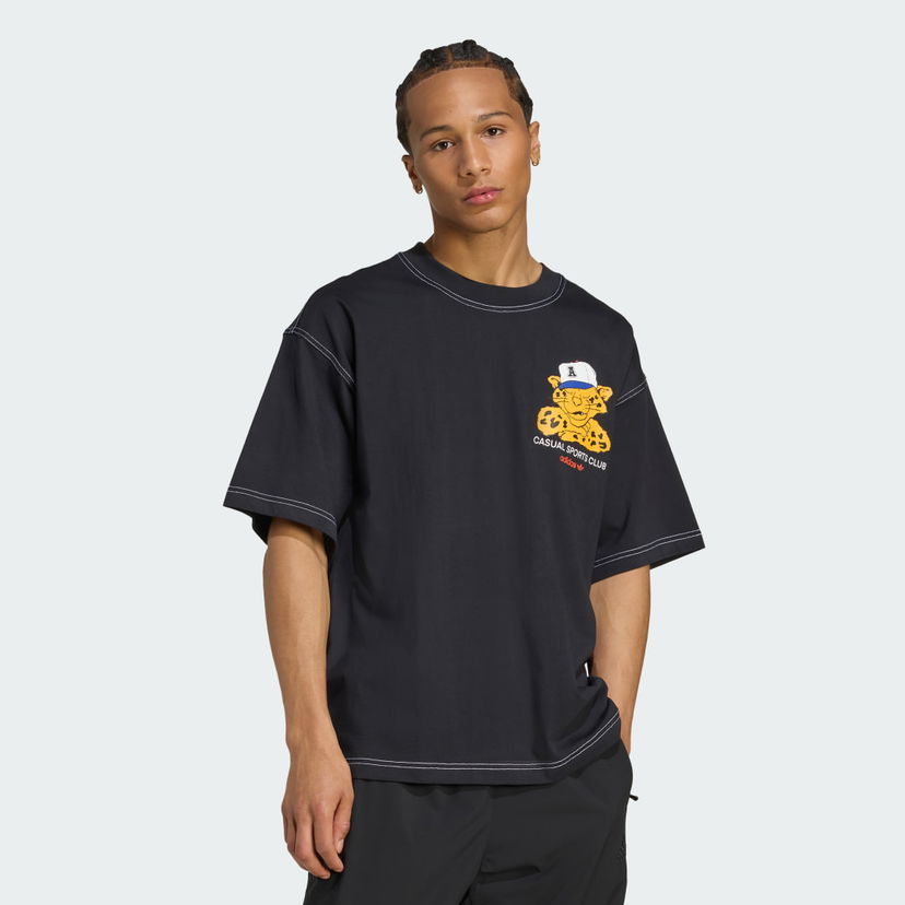 T-shirt adidas Performance Oversized T-Shirt Sort | JW0159