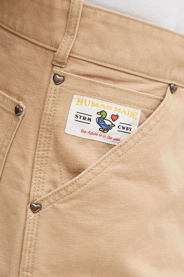 Cargo bukser Human Made Human Made Washed Duck Work Pants Beige | HM28PT011, 3