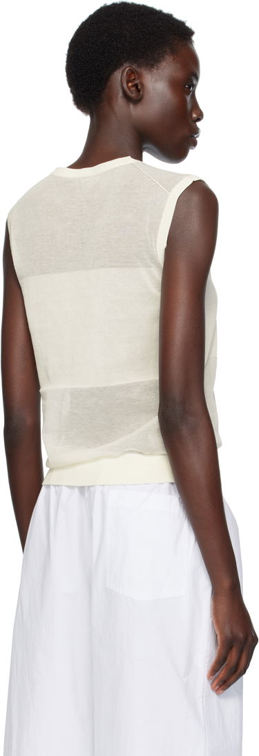 Tanktop Loulou de Saison Loulou de Saison Anita Sleeveless Striped Top Hvid | ANITA, 2