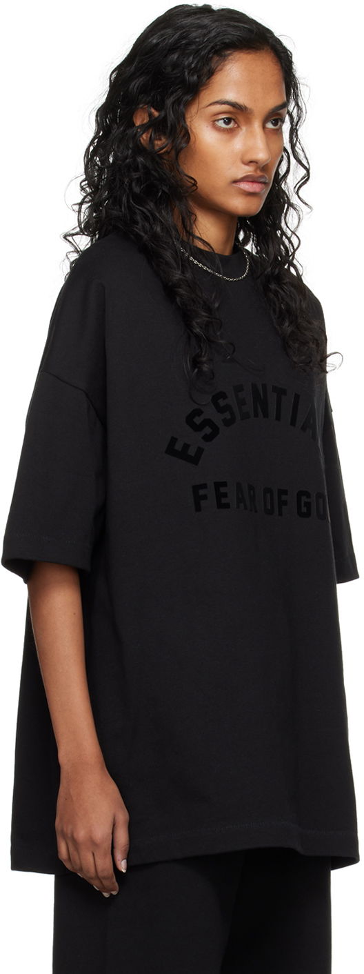 T-shirt Fear of God Essentials Printed Logo T-Shirt Sort | 125SP242004F, 1