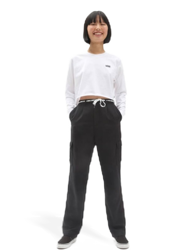 Crop top Vans Cropped T-Shirt Hvid | VN0A4OUQWHT