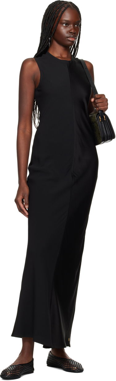 Kjole AMI AMI Paris Straight Maxi Dress Sort | FDR366.AC0014, 3