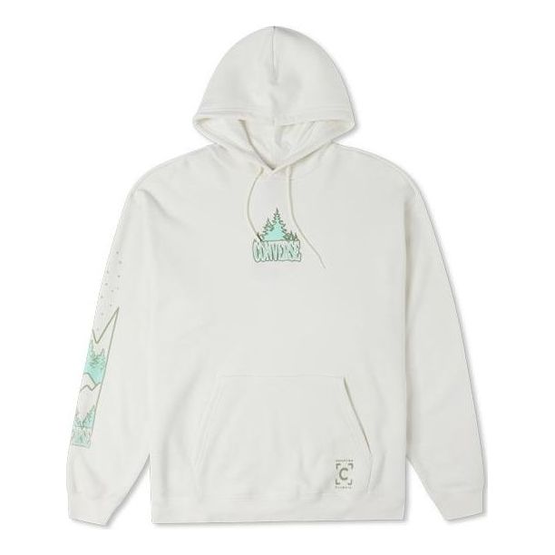 Sweatshirt Converse Counter Climate Graphic Print Hoodie Hvid | 10025031-A01