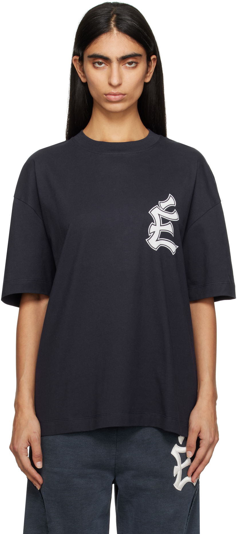 T-shirt Études The City Relax T-Shirt Mørkeblå | H24MMTSH130-44