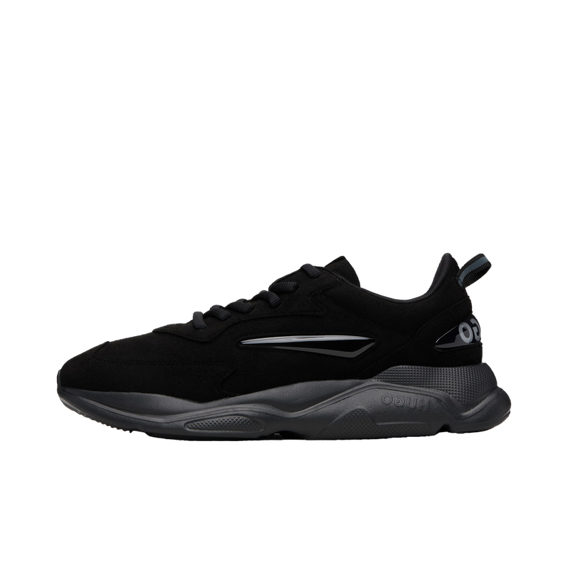 Sneakers og sko BOSS Hugo Logo Faux-Suede Sort | 50548504