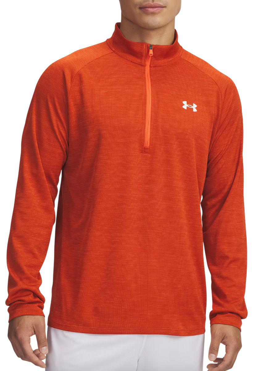 Sweatshirt Under Armour UA Tech Textured 1/2 Zip Top Orange | 1382797-844, 0
