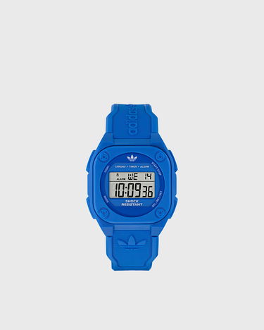 Ur adidas Originals Shock Resistant Digital Watch with Chronograph, Timer, Alarm, Resin Case and Strap Blå | AOST25030, 0