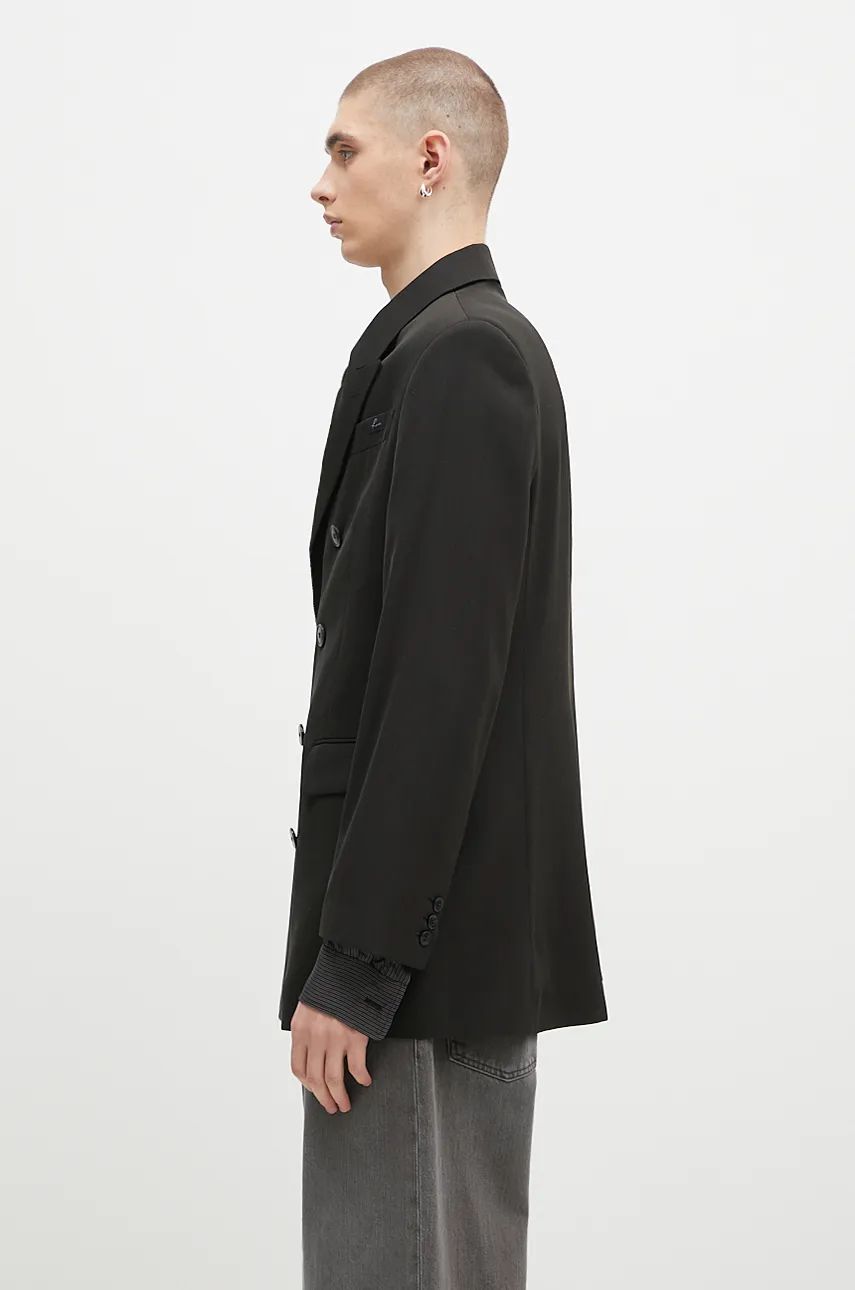 Frakker Martine Rose Double Breasted Short Coat Sort | 328WT05006, 1