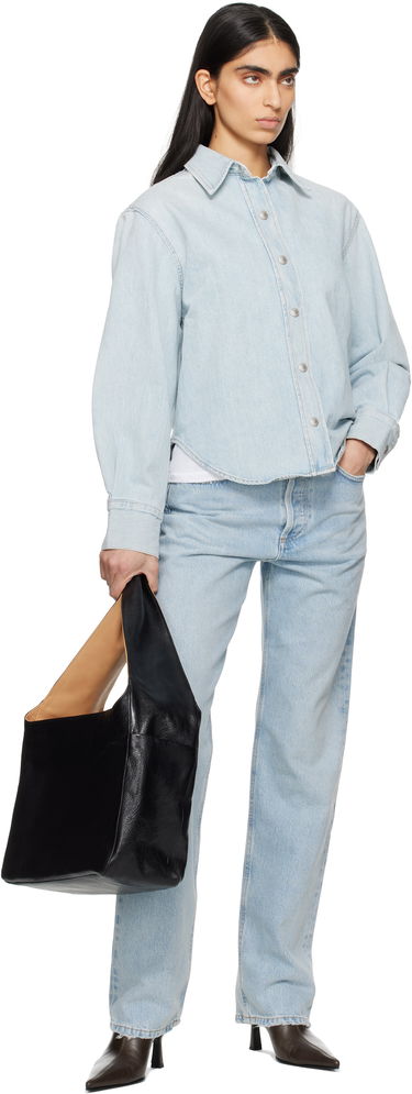 Skjorte AGOLDE AGOLDE Laurel Denim Button-Up Shirt Blå | A7358-3018, 3