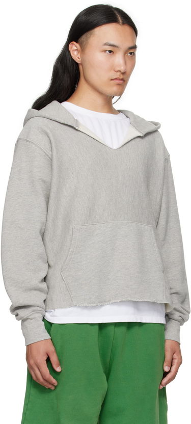 Sweatshirt LES TIEN Heavyweight Cropped Hoodie Brun | CF-1091, 4