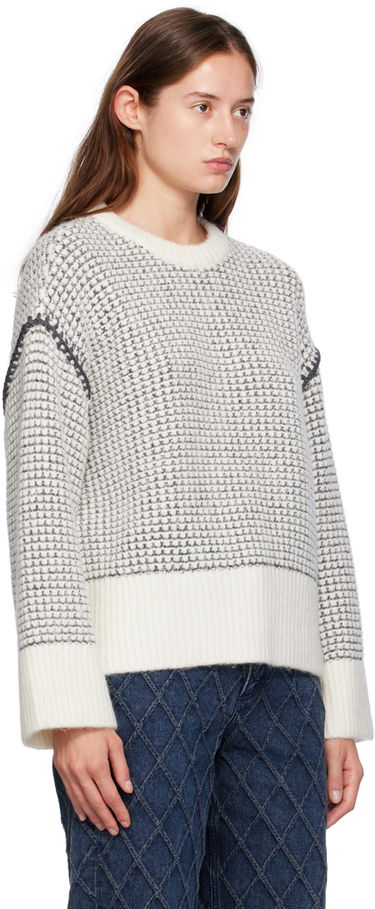 Sweater rag & bone Katie Waffle Knit Sweater Hvid | WAS24F050SA50, 1