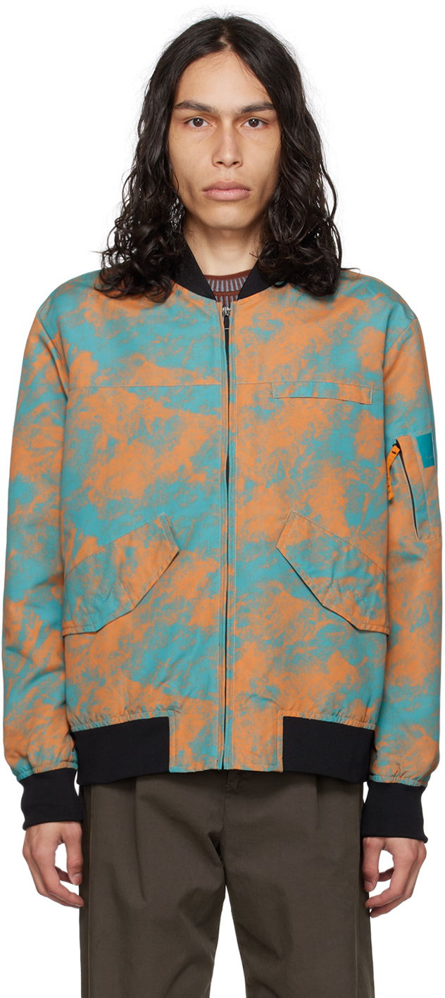 Bomberjakke Paul Smith PS Paul Smith Graphic Bomber Jacket Flerfarvet | M2R-320Y-L21845