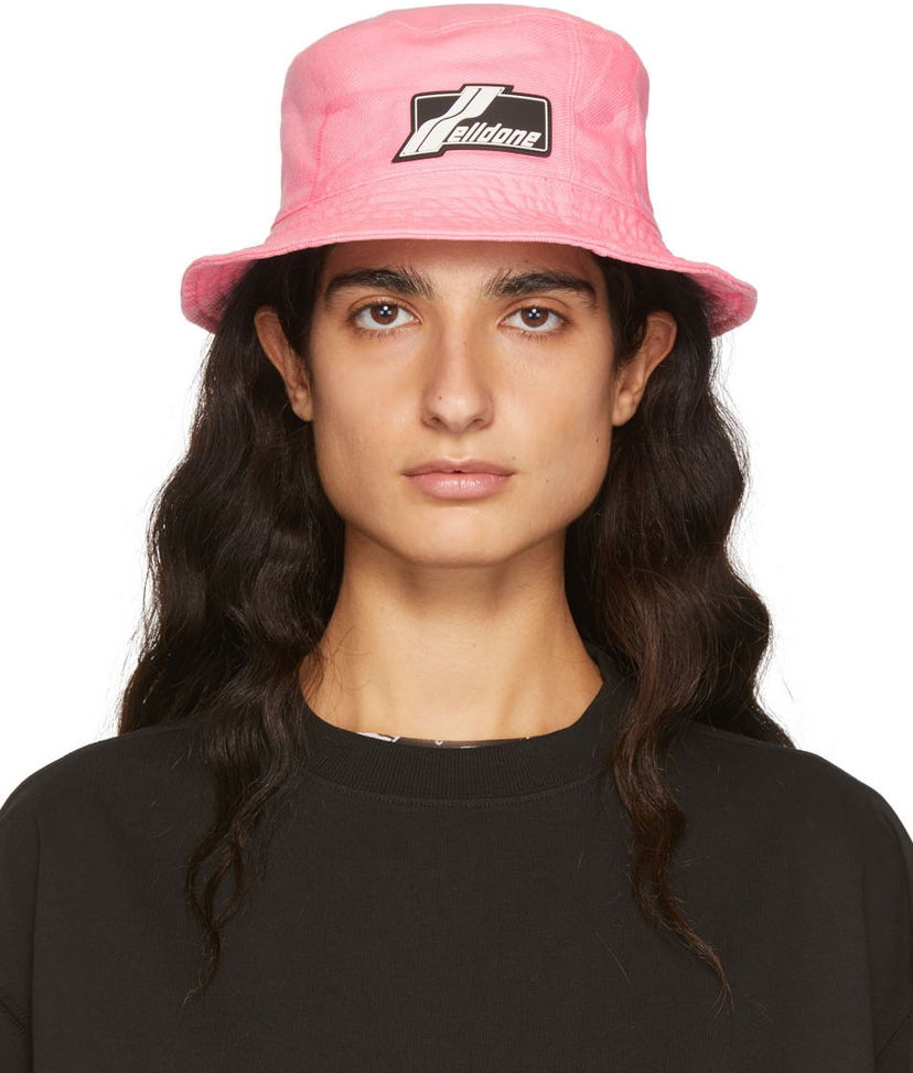 Hat We11done Denim Bucket Hat Lyserød | WD-AH1-22-415-U-PK