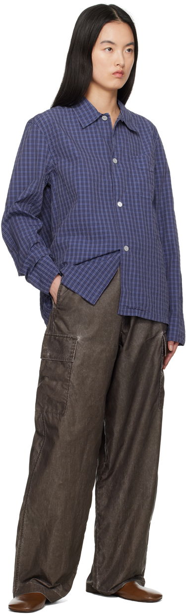 Skjorte OUR LEGACY Our Legacy Box Check Shirt Lilla | M2252BK, 3