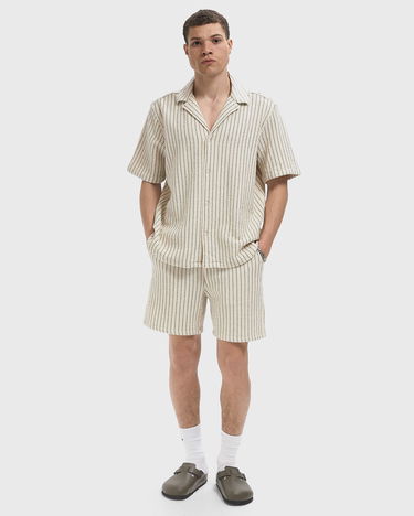 Skjorte Les Deux Lesley Structured Short Sleeve Shirt Hvid | 1000117-215, 1