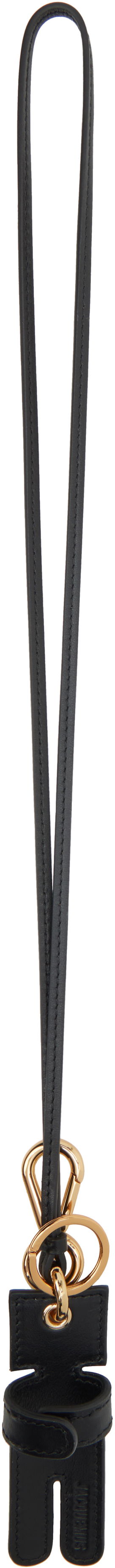Nøgleringe Jacquemus Jacquemus La Croisière 'The Amico' Leather Keychain Sort | 25E255AC348-3000, 0