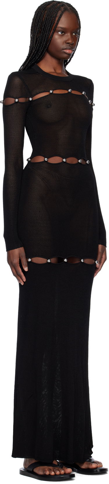 Kjole ISABEL MARANT Isabel Marant Elmire Maxi Dress Sort | RO0810FA-C2L01I, 1